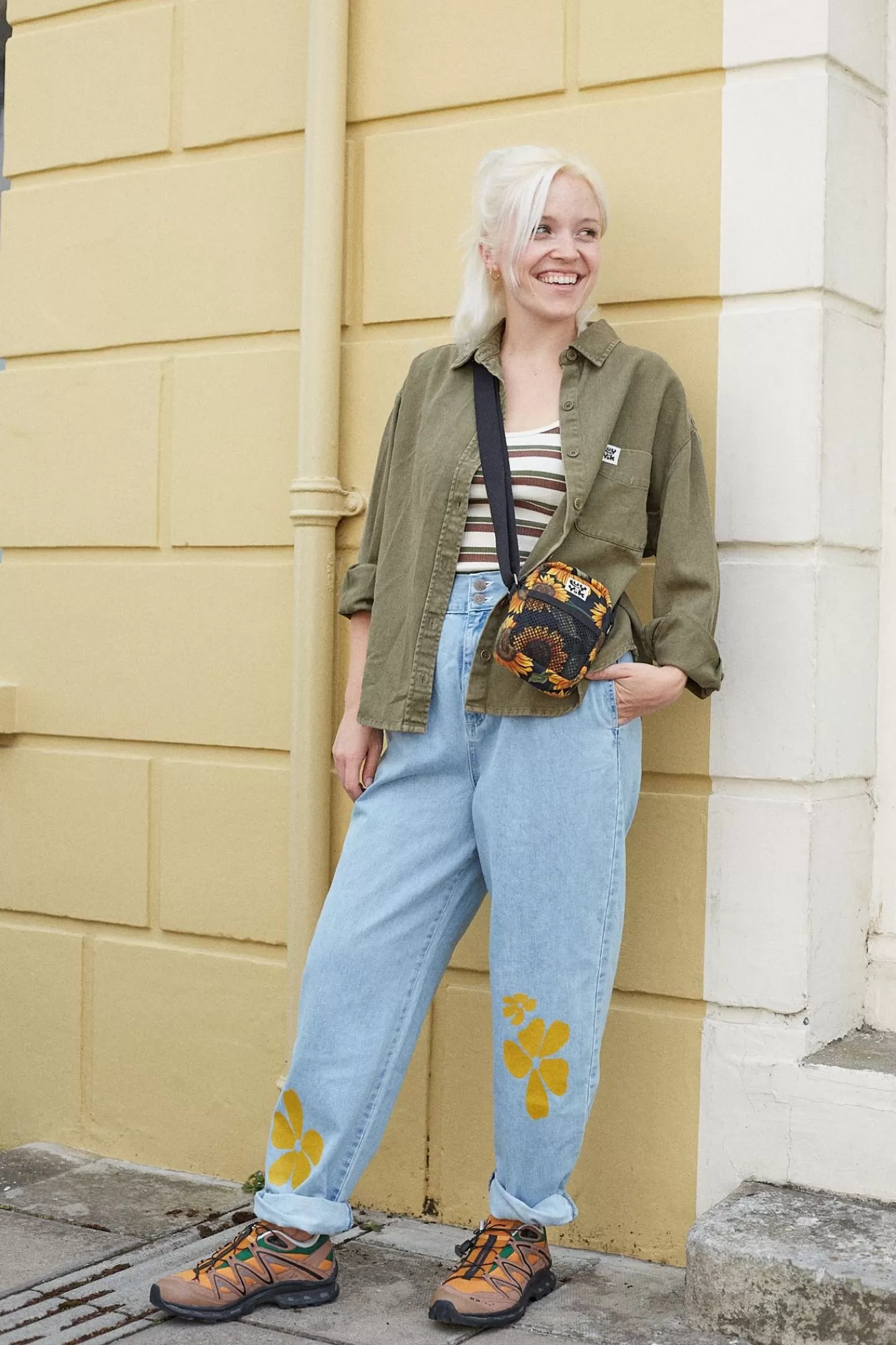 Addison Tapered Jeans: Organic Denim - Hibiscus-Lucy & Yak Best