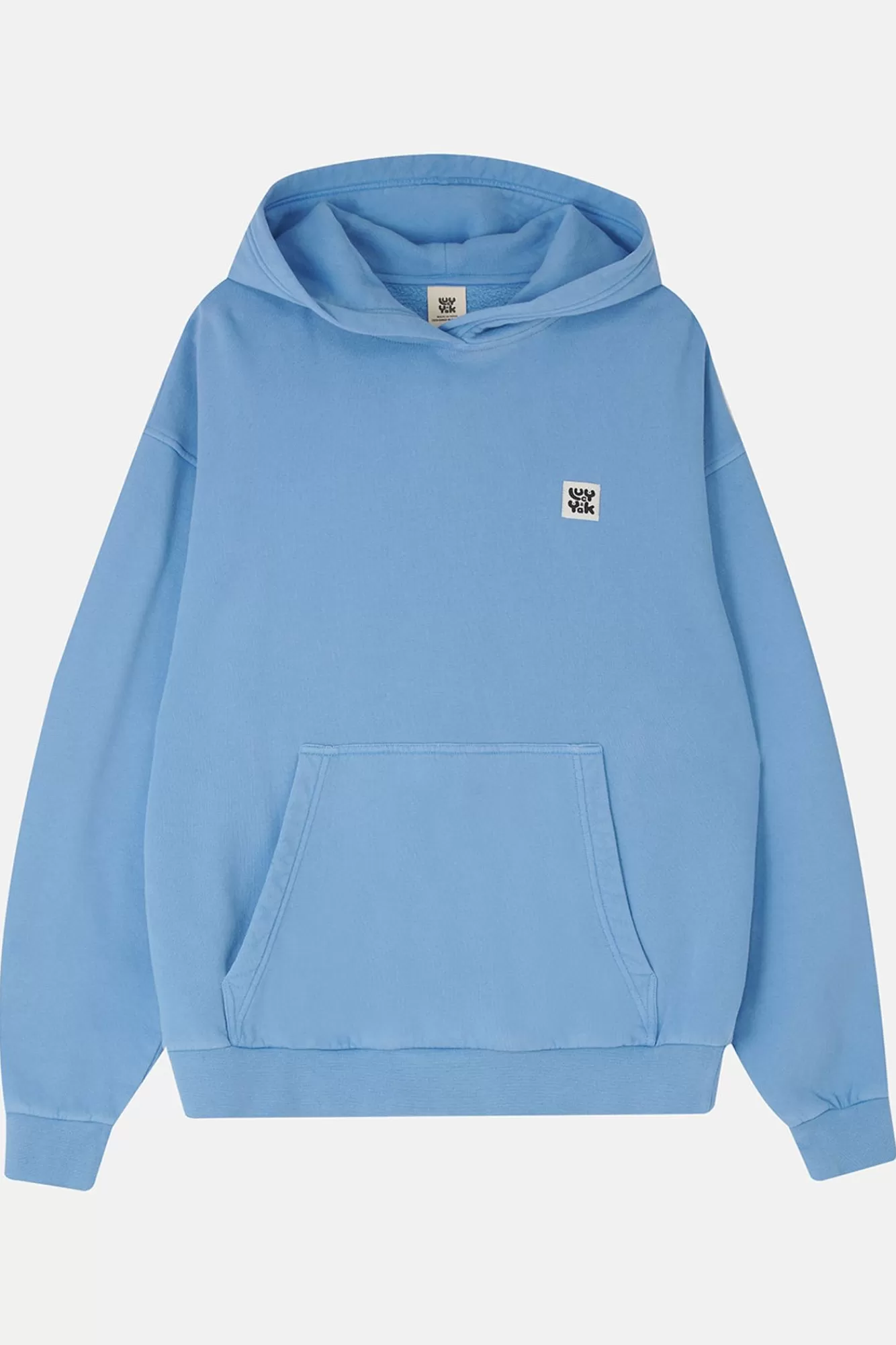 Bailey Hoodie: Organic Cotton - Washed Blue-Lucy & Yak Clearance
