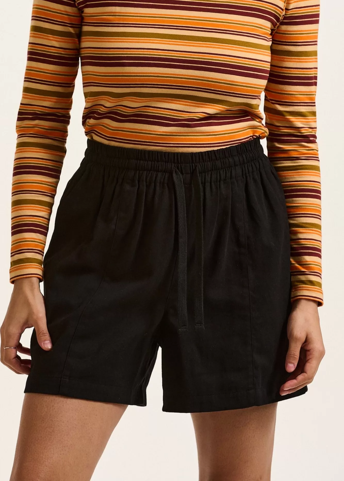 Charlie Shorts: Organic Cotton - Black-Lucy & Yak Fashion
