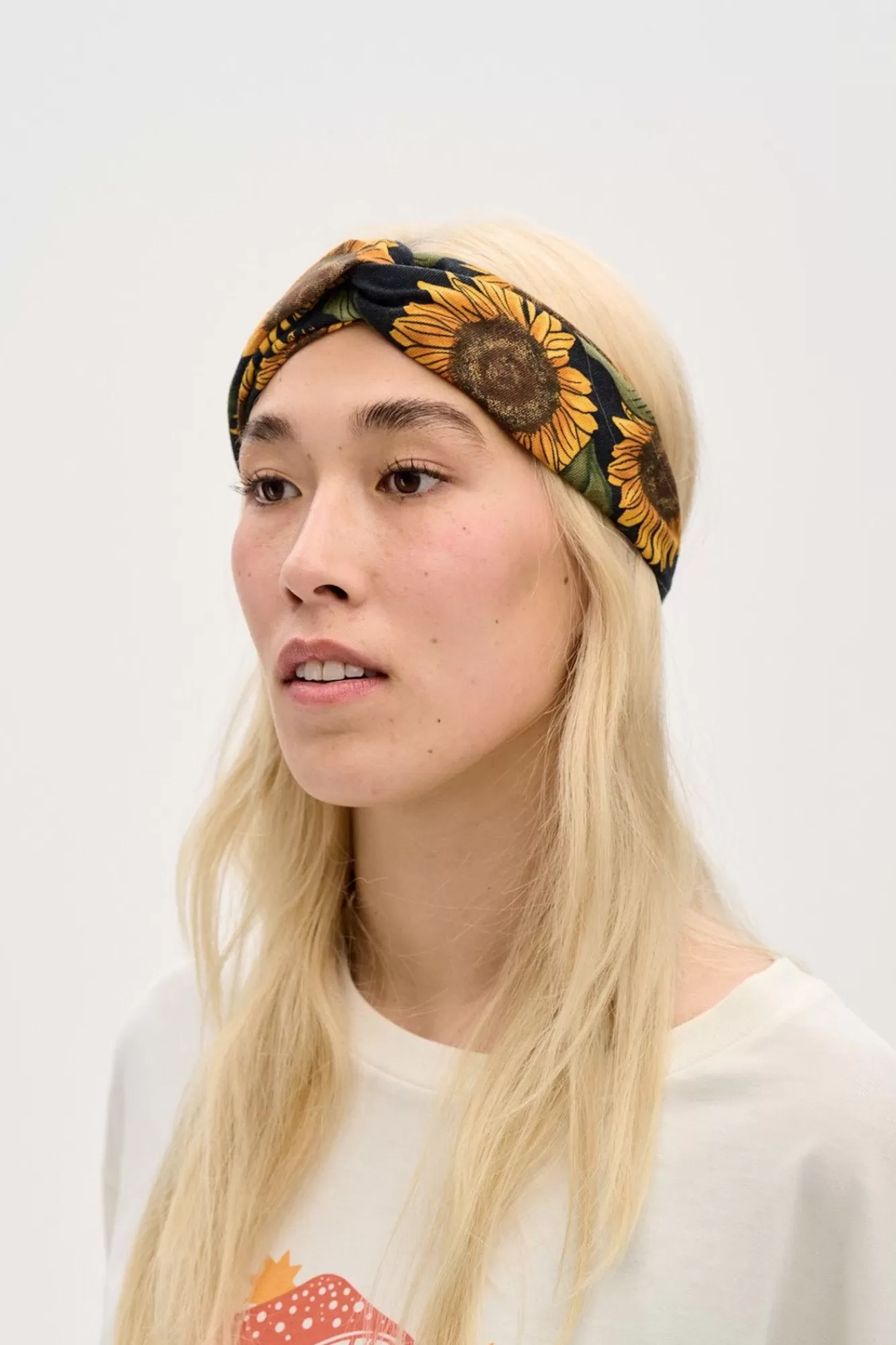 Hallie Headband: Deadstock Fabric - Sunflower Print-Lucy & Yak Clearance