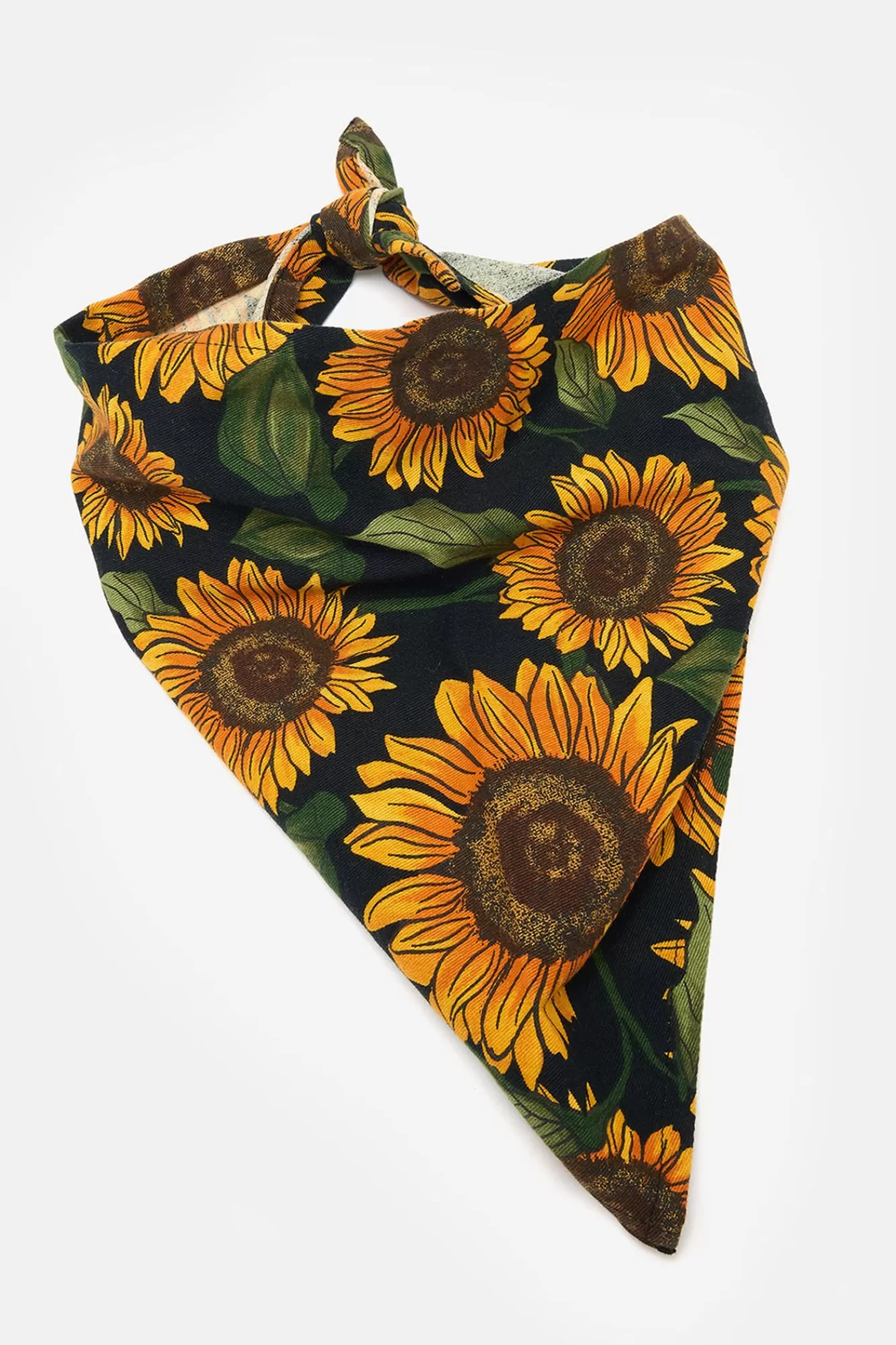 Headscarf: Deadstock Fabric - Sunflower-Lucy & Yak Flash Sale