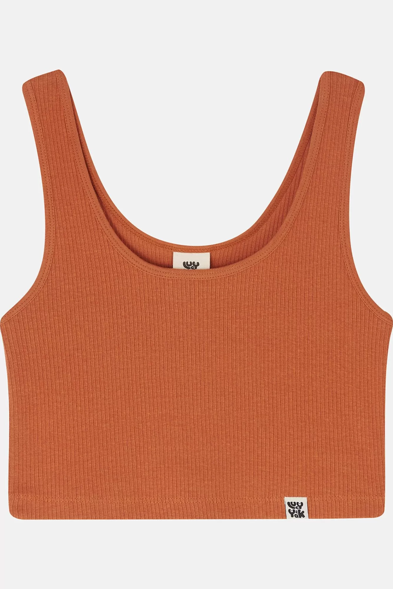 Josy Vest Top: Organic Cotton & Lenzing™ Ecovero™ - Terracotta-Lucy & Yak Outlet