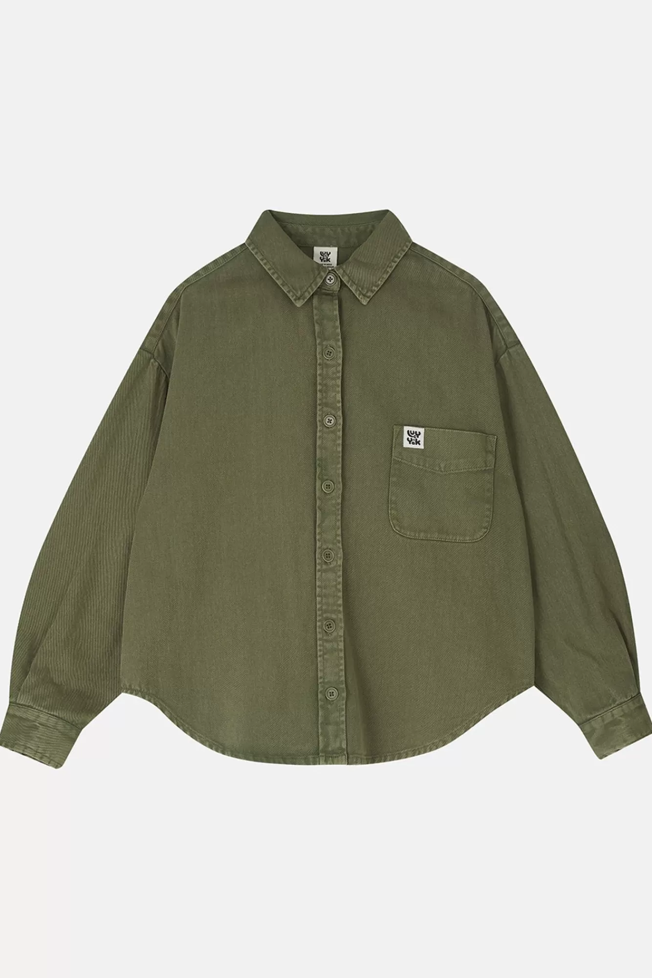 Lenny Overshirt: Organic Cotton - Covert Green-Lucy & Yak Best Sale