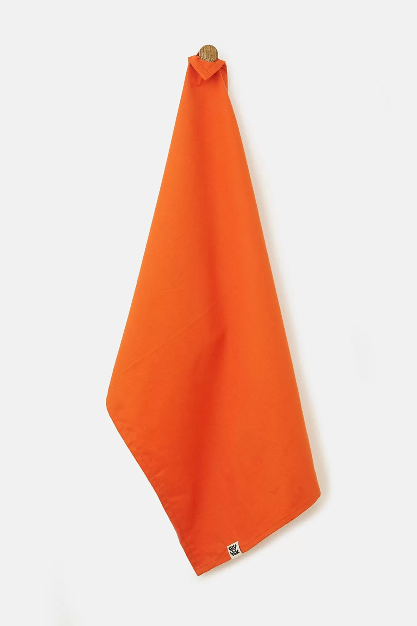 Tea Towel: Deadstock Fabric - Orange-Lucy & Yak Online